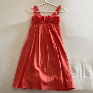 Pink martini flowy coral summer floral dress